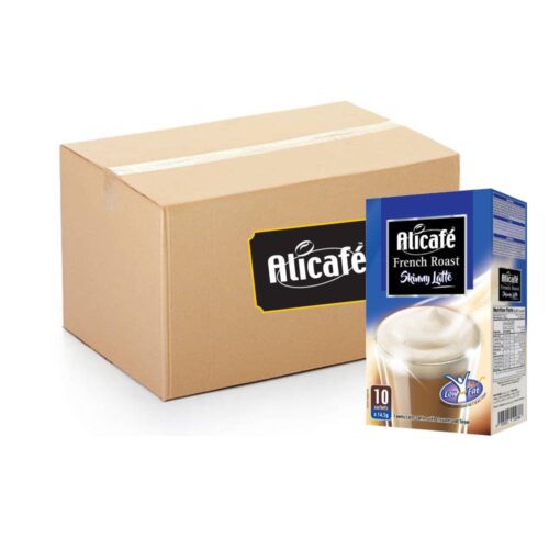 Alicafé French Roast Skinny Latte - 20x10x14.5g instant coffee sachets