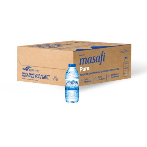 Masafi Bottled Drinking Water - 24x330ml – refreshing bottled water in convenient 330ml bottles, perfect for on-the-go hydration.