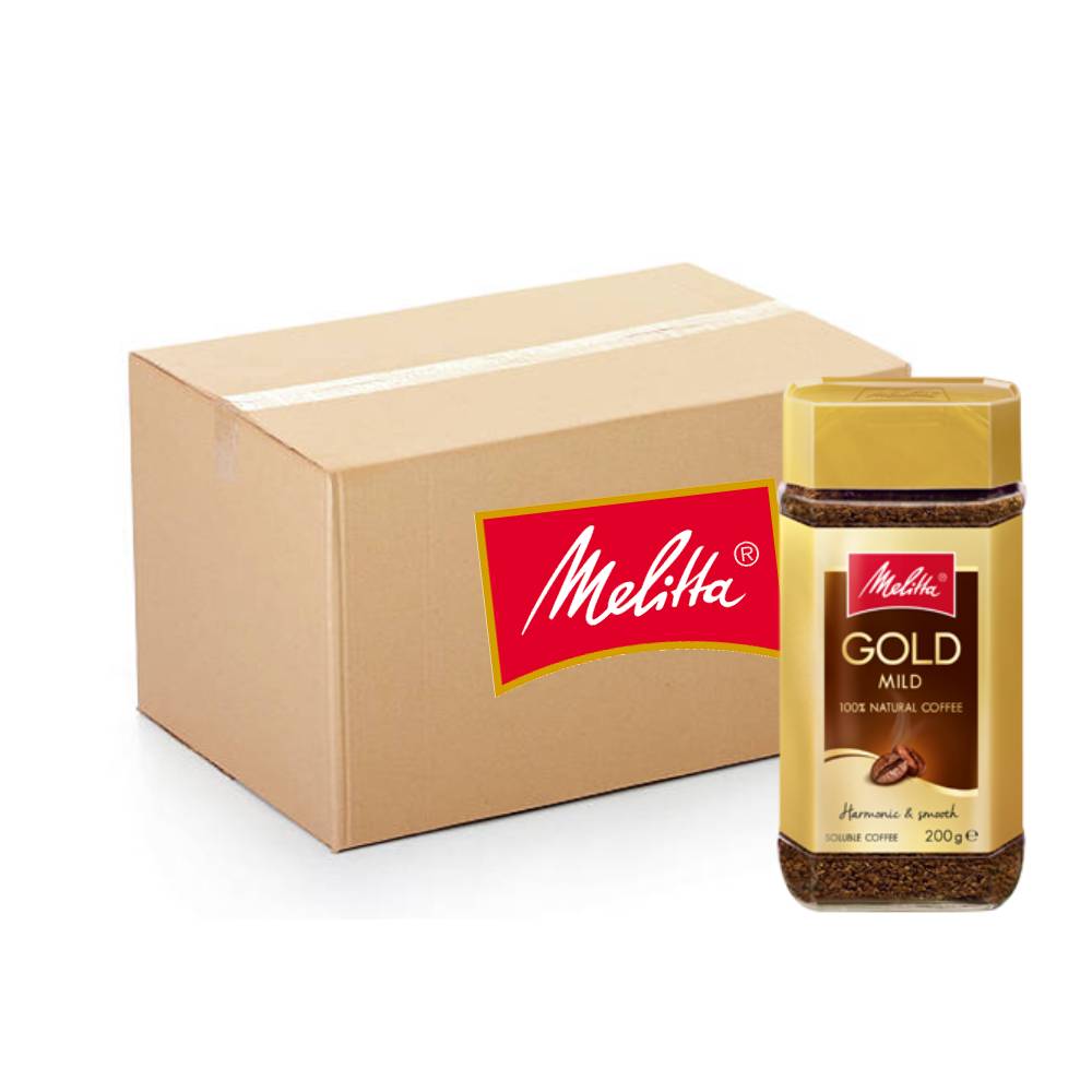 Melitta Instant Coffee Gold 6x200g rich smooth instant coffee packs