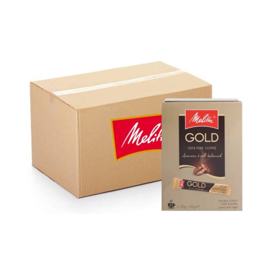 Melitta Instant Coffee Gold Sticks 12x25x1.8g – convenient instant coffee sticks for a quick, rich coffee experience anytime.