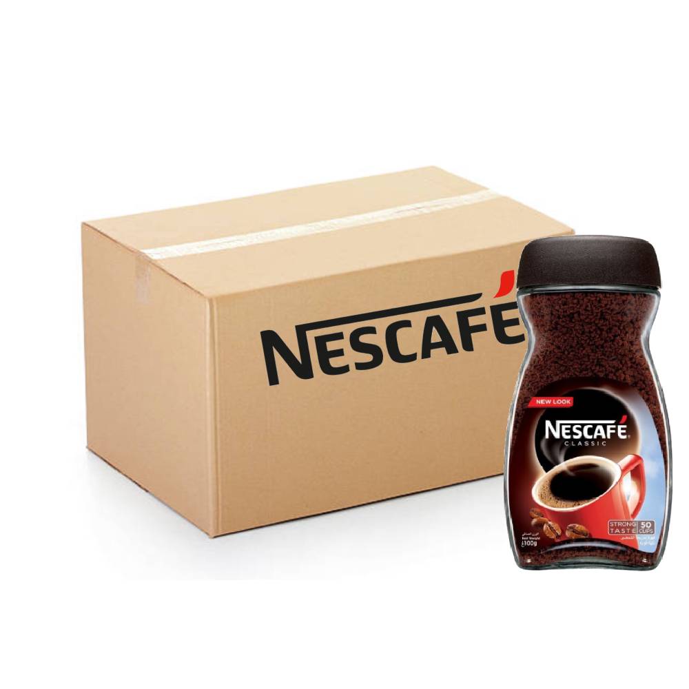 Nescafe Classic Coffee 24x50g instant coffee packs for rich and smooth coffee experience