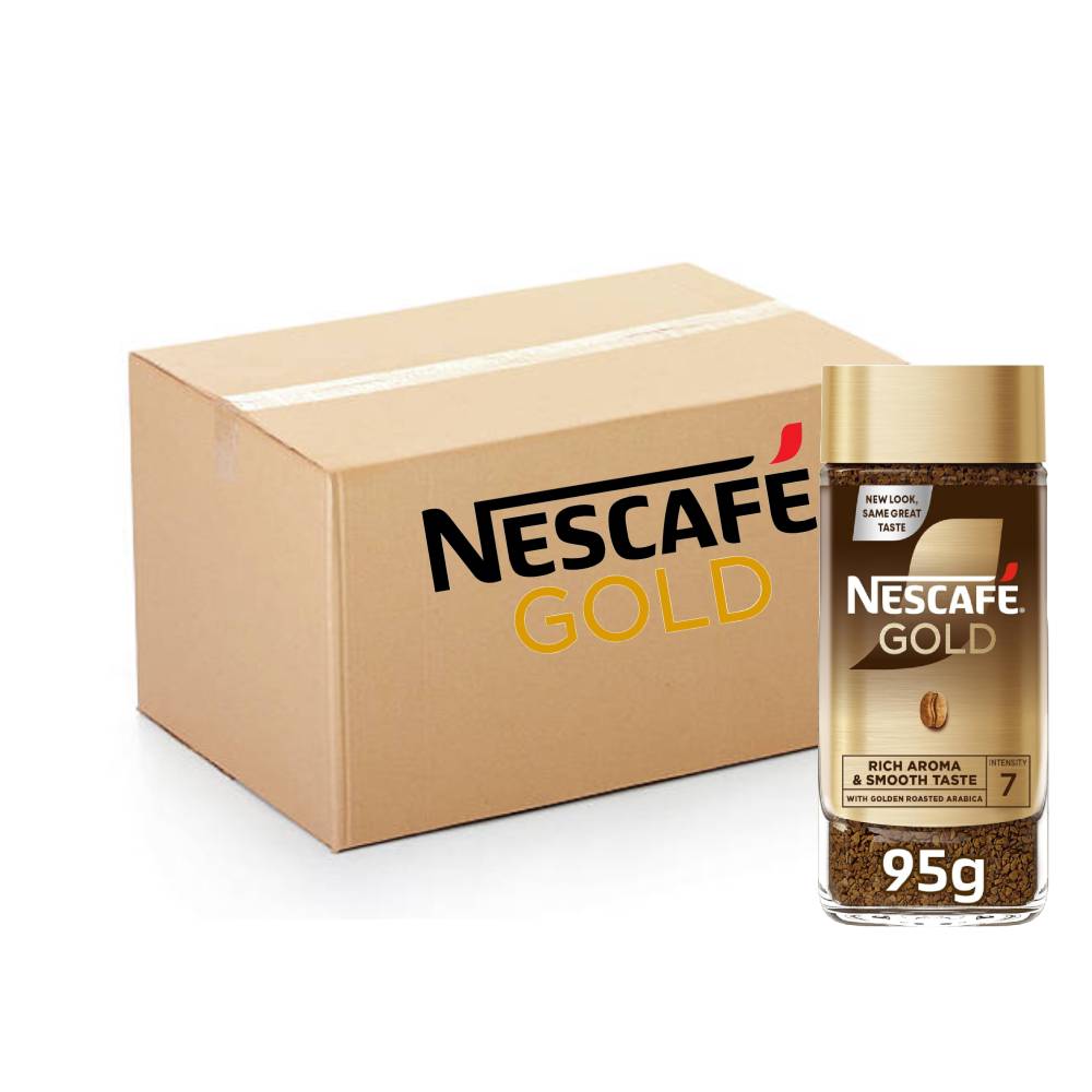 Nescafe Gold Coffee Jar Arabic 12x95g – rich Arabic coffee in convenient jars for smooth, authentic flavor.