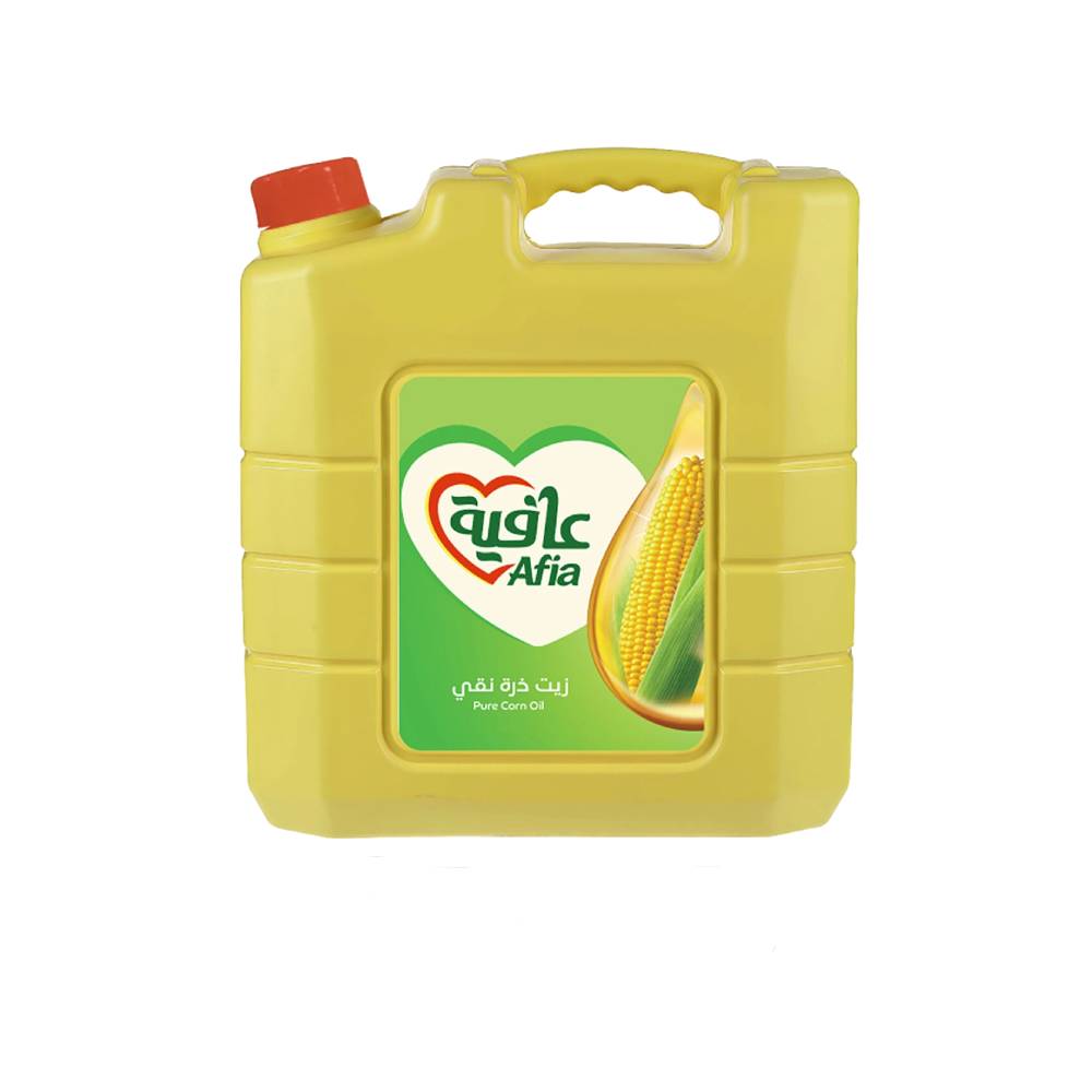 Afia Corn Oil 9ltr bottle for cooking, pure and healthy corn oil, high-quality cooking oil container