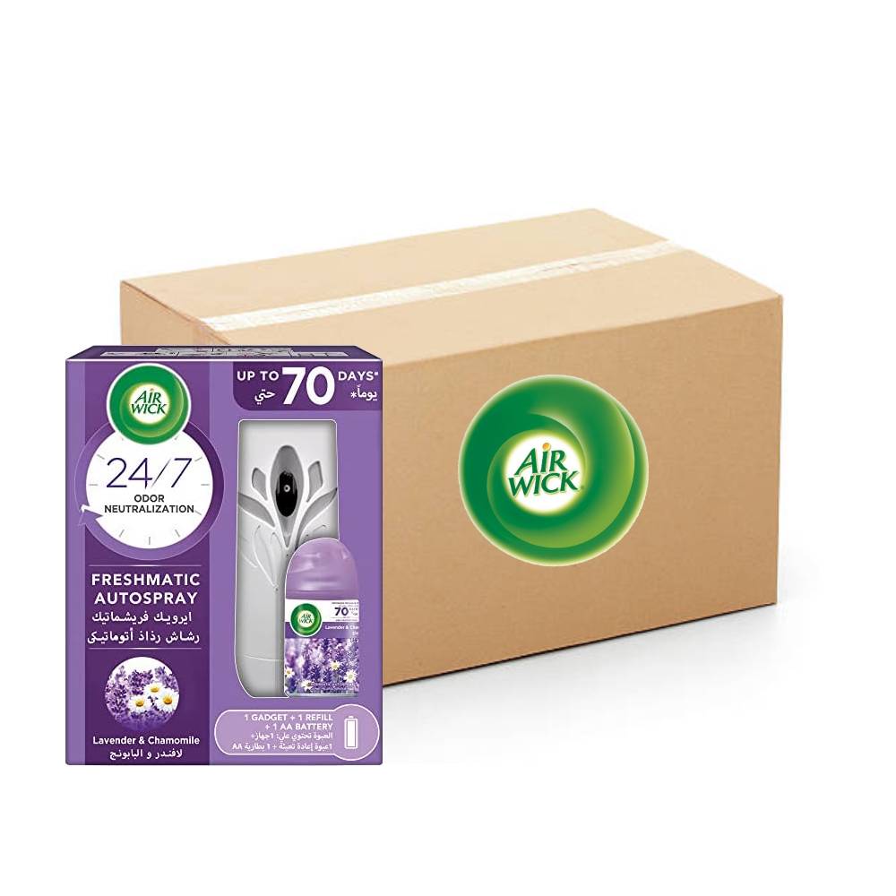 Air Wick, Freshmatic refill, lavender, air freshener, automatic spray, 4x250ml, Lavender scent