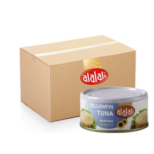 Al Alali Yellowfin Tuna Solid Pack in Sunflower Oil – 48x170g cans of solid yellowfin tuna packed in sunflower oil, perfect for healthy meals