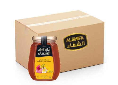 Al Shifa Natural Honey 12x500g pack – premium natural honey jars ideal for everyday use and bulk purchase.