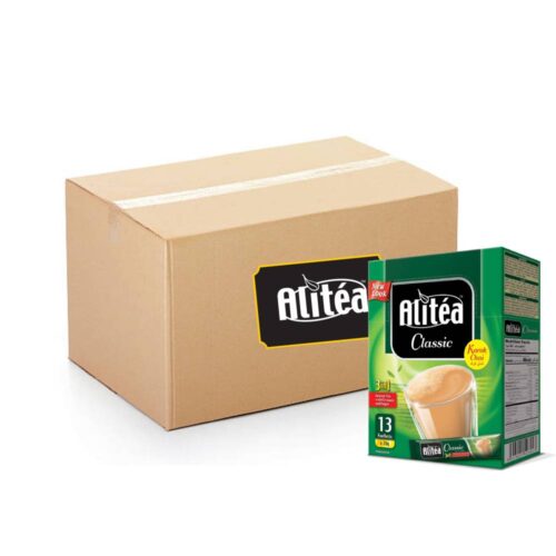 Alitéa Classic Instant Karak Tea - 20x13x20g pack of convenient spiced tea sachets for quick and authentic karak chai preparation