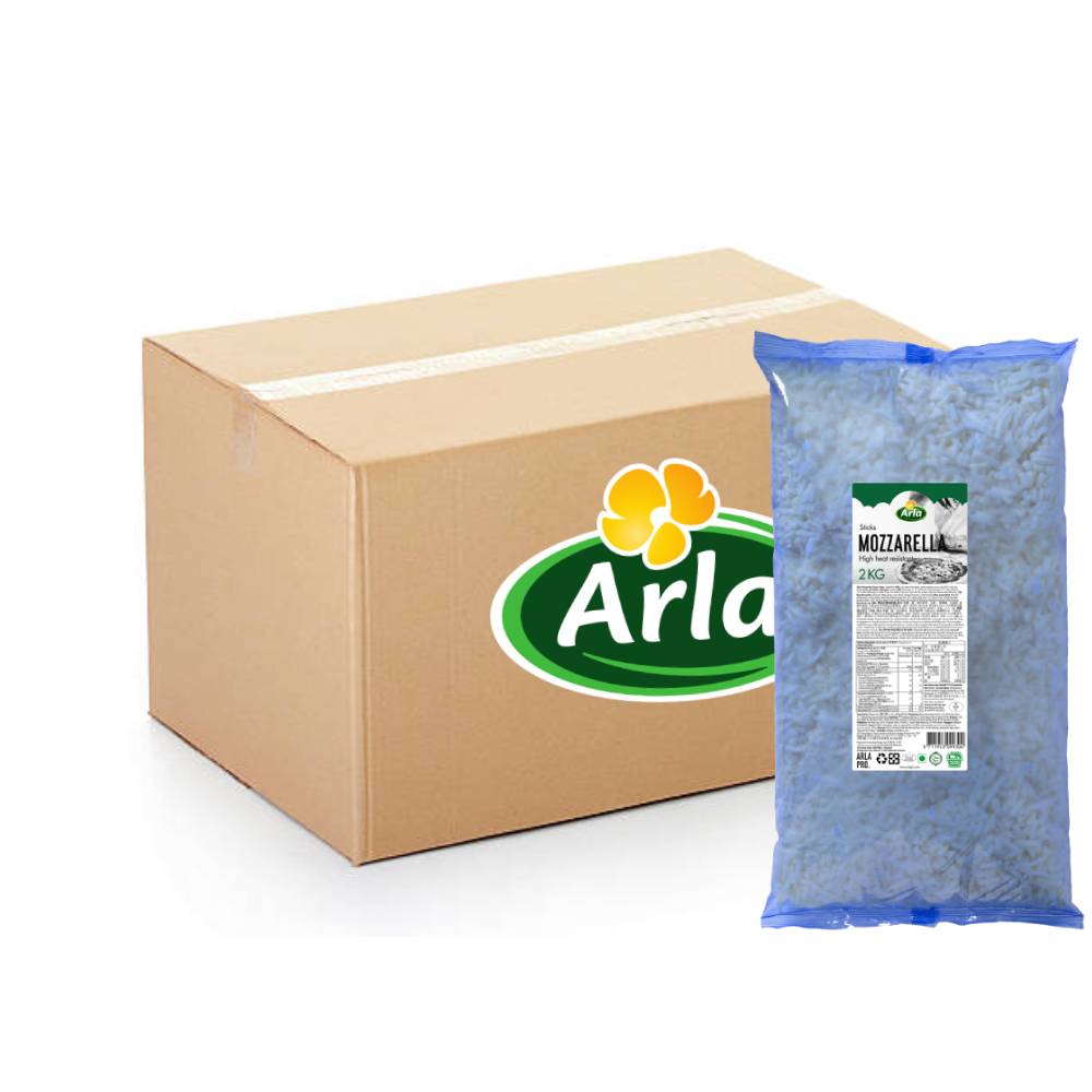 Arla Pro Mozzarella Sticks IQF 6x2kg – frozen mozzarella cheese sticks, perfect for cooking, snacking, and foodservice use