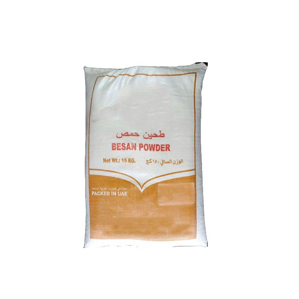 Besan Chickpeas Powder – 15Kg bag of finely ground chickpea flour, ideal for cooking, baking, and traditional recipes