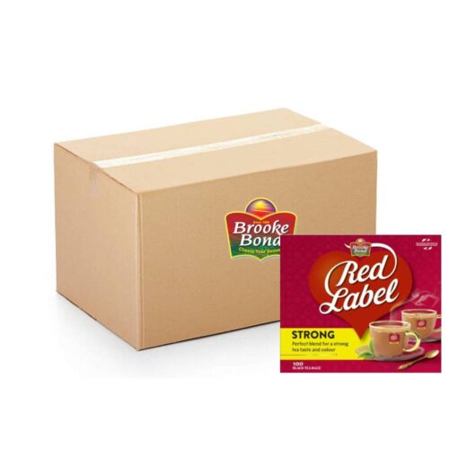 Brooke Bond Red Label Black Tea - 36x100 tea bags pack for rich and flavorful black tea experience
