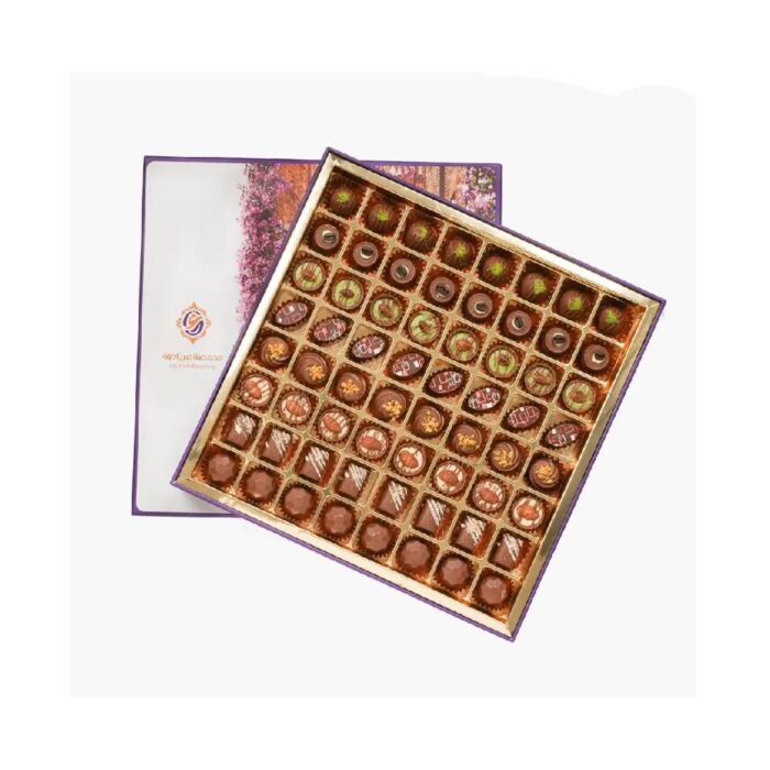 Chocolate Box Reveal showcasing a variety of delicious chocolates, perfect for gifting and special occasions.
