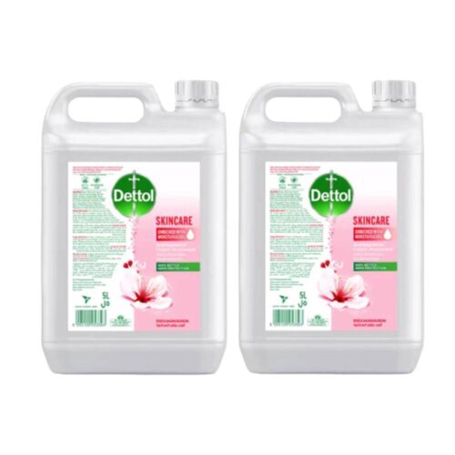 Dettol hand wash, skincare, antibacterial, germ protection, 2x5L, liquid soap