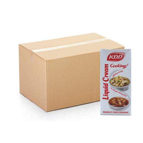 KDD Liquid Cooking Cream 12x1Ltr pack – smooth, creamy cooking cream for recipes and sauces