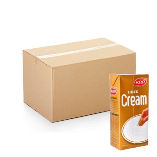 KDD Thick Cream 12x1Ltr packs for rich and creamy cooking and baking ingredients.