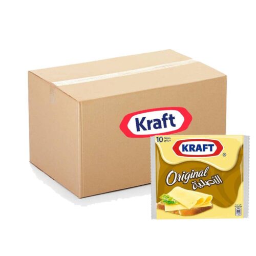 Kraft Original Sliced Cheese 24x200g – Smooth and Tasty Cheese Slices, Perfect for Sandwiches, Burgers, and Snacking, Convenient Bulk Pack