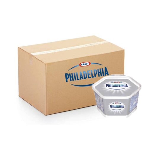 Kraft Philadelphia Cream Cheese 4 packs of 1.65kg – creamy and smooth cheese ideal for cooking, baking, and spreading