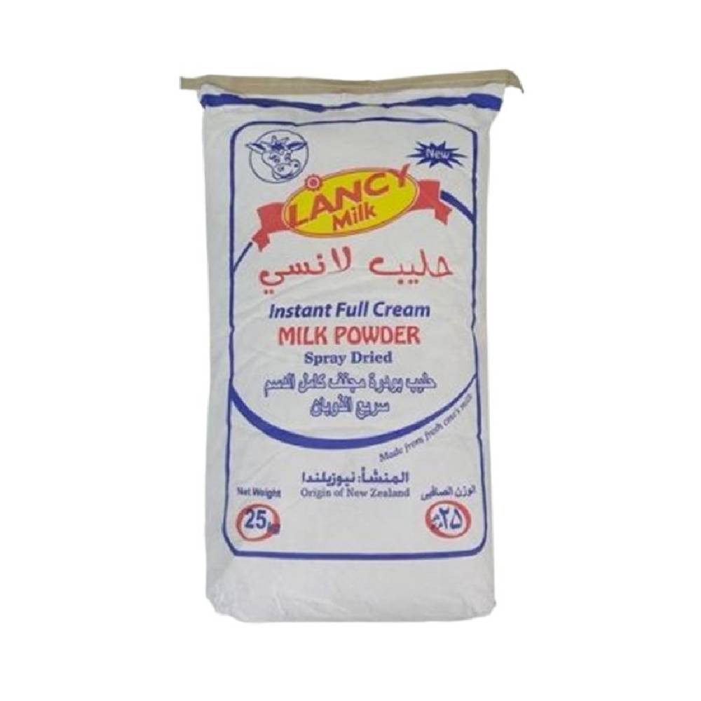 Lancy 100% Natural Milk Powder 25kg – Pure Full Cream Milk Powder, Ideal for Baking, Cooking, Beverages, and Food Manufacturing, Bulk Pack