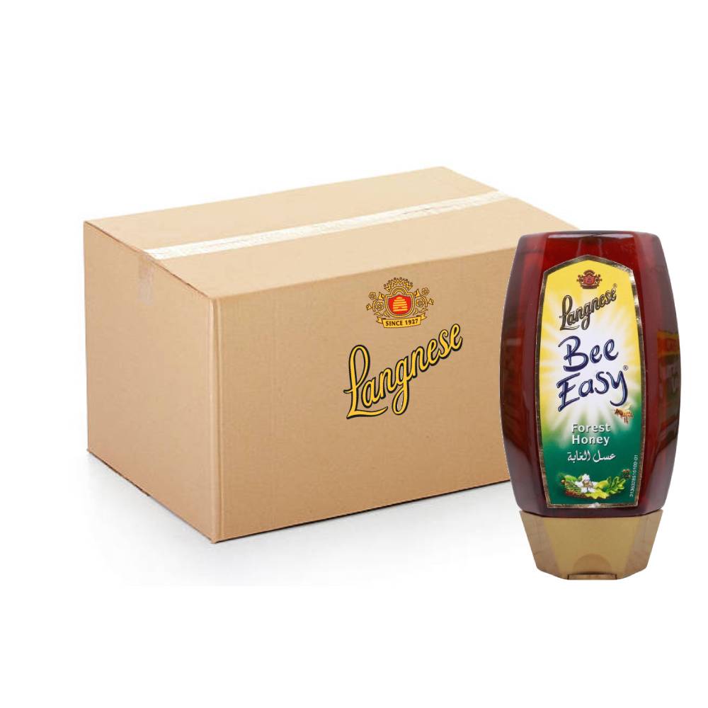 Langnese Bee Easy Forest Honey 10x250g pack – pure natural forest honey jars for sweetening and cooking