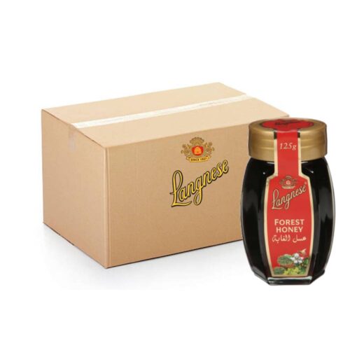 Langnese Forest Honey 12x125g jars – pure natural forest honey pack for sweetening and cooking