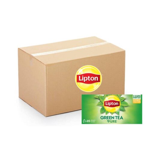 Lipton Pure Green Tea Bag – 24x25s pack featuring pure green tea bags for a smooth and refreshing tea experience.