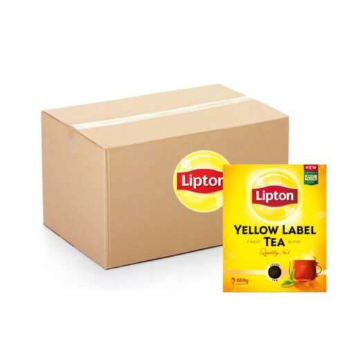 Lipton Yellow Label Classic Loose Black Tea – 12x800g packs of bold, aromatic black tea ideal for everyday use and sharing.