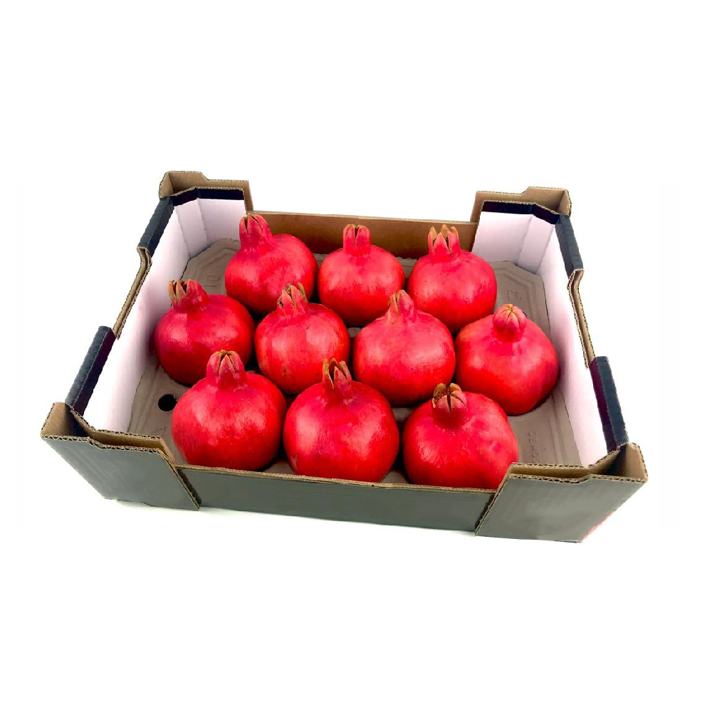 Fresh Pomegranate (India) - Approx 1.8kg per box, premium quality fruits ideal for healthy snacking and juicing.