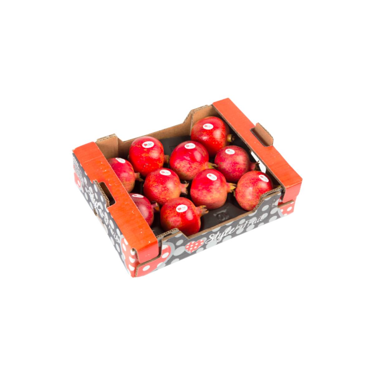 Fresh Pomegranate (Peru) - Approx 3-4 kg per box of juicy, antioxidant-rich fruit ideal for healthy snacking or cooking.
