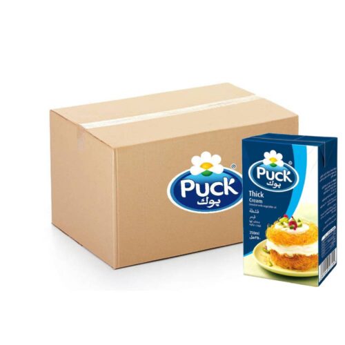 Puck Thick Cream – 27x250ml pack, premium rich cream ideal for cooking and baking needs