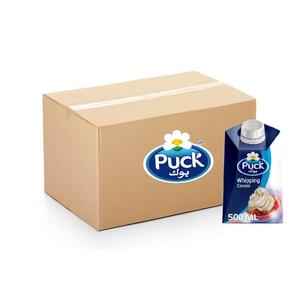 Puck Whipping Cream 18 packs of 500ml each for creamy dessert and cooking use