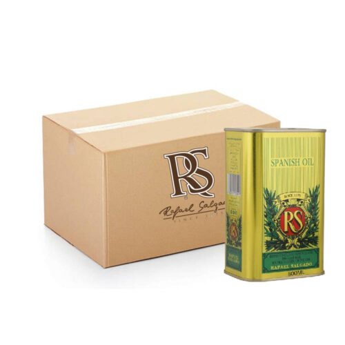 RS Spanish Olive Oil Tin - 15x800ml pack of premium Spanish olive oil in tins, ideal for cooking, frying, and dressing