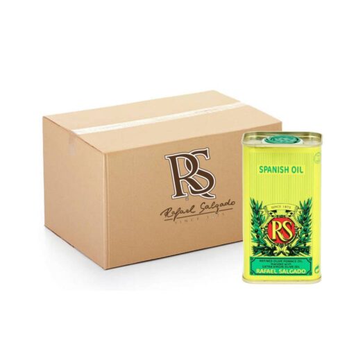 RS Spanish Olive Oil Tin – 20x230ml pack of high-quality Spanish olive oil in convenient tins, ideal for cooking, gifting, or everyday use