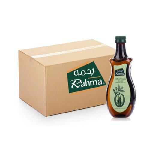 Rahma Extra Virgin Olive Oil Pet – 6x1ltr pack of premium cold-pressed olive oil in PET bottles, ideal for cooking, marinades, and healthy recipes
