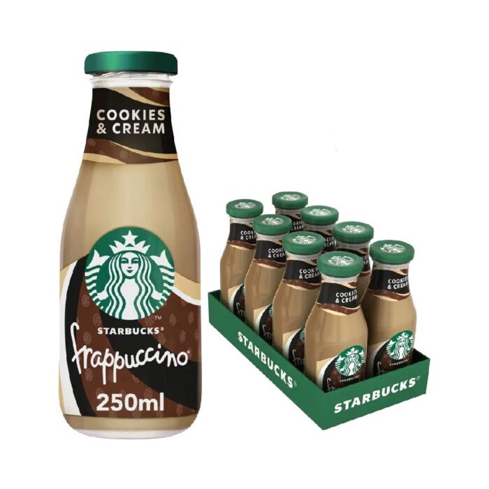 Starbucks Frappuccino Cookies and Cream Coffee Drink - 8x250ml bottles