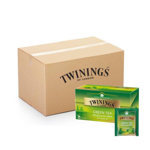 Twining’s Moroccan Mint Tea – 12x25s refreshing mint-flavored tea bags, 12 packs of 25, perfect for a cooling and aromatic tea experience