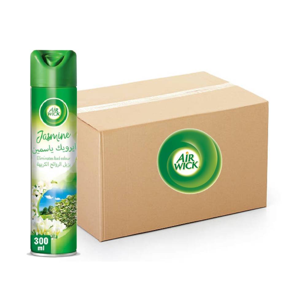 Airwick Air Freshener Aerosol Jasmine - 12x300ml, Bulk items, Wholesale Price, Jasmine scent