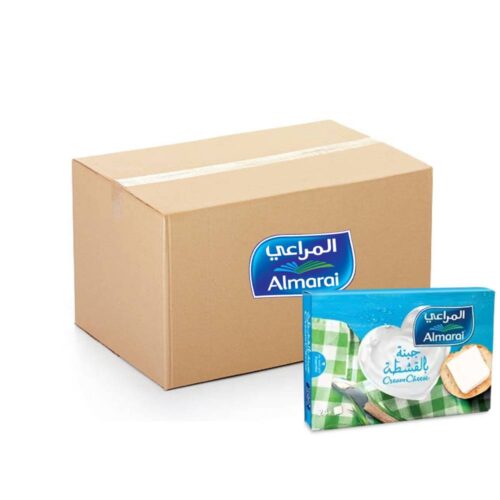 Almarai Cream Cheese 24 Portions - 16x432g pack of smooth and creamy cheese portions for versatile use in cooking and snacks