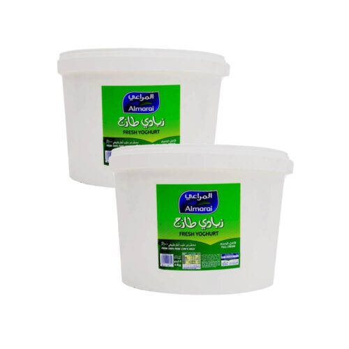 Almarai Full Cream Fresh Yoghurt 2x4kg tubs – rich and creamy full-fat yoghurt for wholesome nutrition