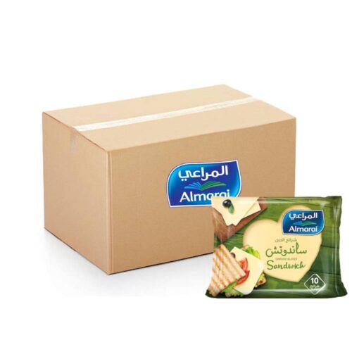 Almarai Sandwich Cheese Slices - 12x200g pack, ideal for quick meals and delicious sandwich fillings" Let me know if you want a shorter version or different style!