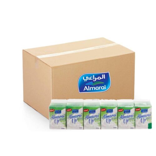 Almarai Up Laban Drink 4 packs of 12 bottles 200ml each – refreshing and nutritious laban beverage