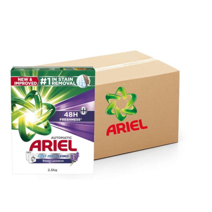 Ariel Automatic Fast Dissolving Downy Lavender Detergent Powder - 4x2.5kg, Bulk items, Catering, Wholesale price, Cartons, Laundry detergent powder, Ariel