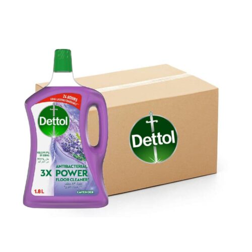 Dettol Antibacterial Floor Cleaner Lavender - 6x1.8Ltr, Bulk items, Catering, Wholesale price, Cleaning items, Dettol, Disinfectant, Offers, Powerful cleaning