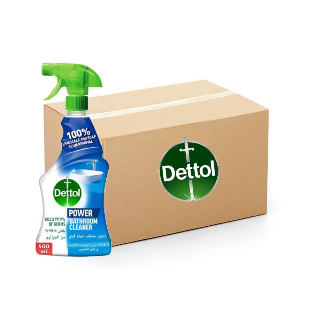 Dettol Bathroom Power Cleaner Spray - 12x500ml, Bulk items, Catering, Wholesale price, Bathroom cleaner Spray