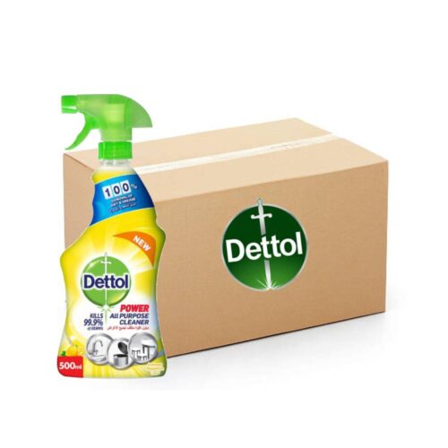 Dettol Lemon All Purpose Cleaner Trigger - 12x500ml, Bulk items, Catering, Wholesale price, Cleaning items, Antibacterial Spray cleaner