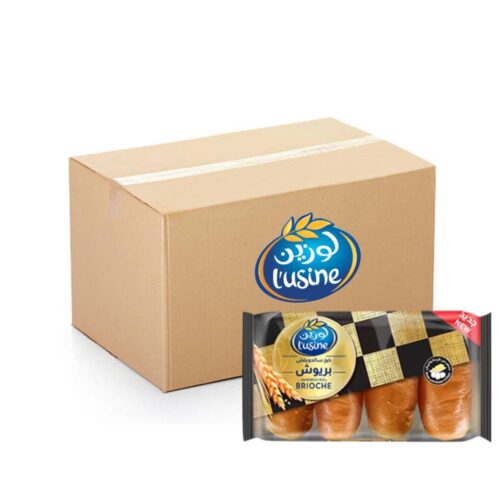 Lusine Brioche Sandwich Roll – 6x300g pack, soft and buttery rolls ideal for gourmet sandwiches and meals