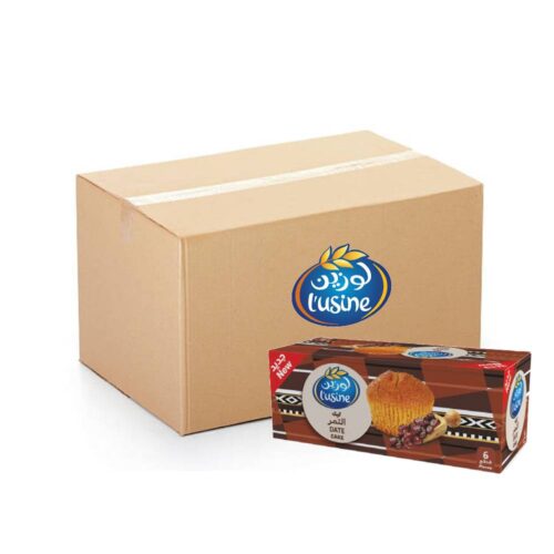 Lusine Date Cake 28g pack of 6 – 16x168g packaged snack cakes with rich date flavor, ideal for on-the-go enjoyment or dessert servings