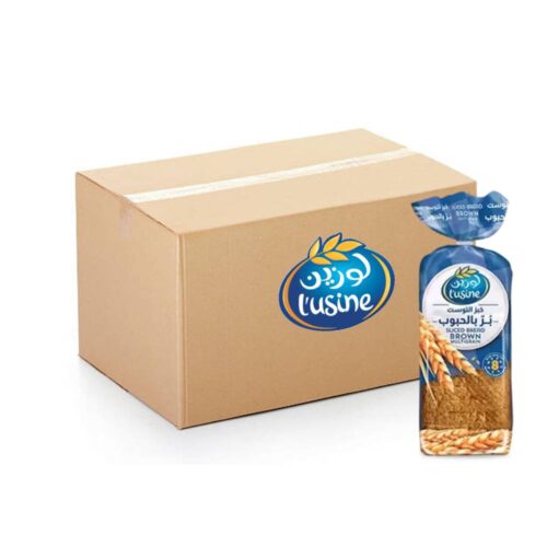 Lusine Multigrain Sliced Bread – 6x600g pack showing whole grain slices rich in fiber and nutrients, ideal for a healthy breakfast or sandwich.