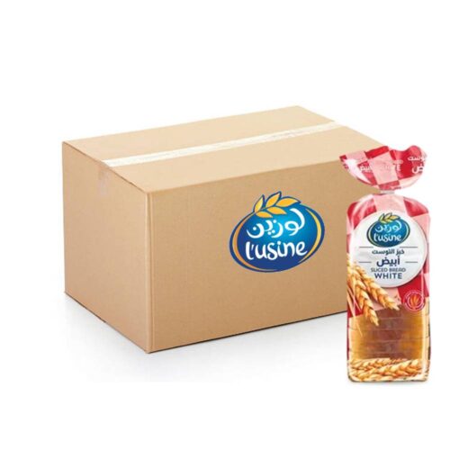 Lusine Sliced White Bread 6x600g package of fresh soft white bread slices