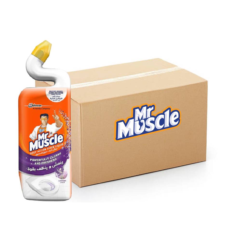 Mr. Muscle Toilet Liquid Lavender - 6x750ml, Bulk items, Catering, Wholesale price, Eliminate odors, Toilet cleaner