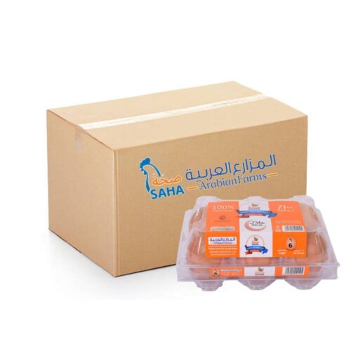 Saha Brown Large Eggs 60x6s – Fresh Large Brown Eggs, High-Quality Farm Eggs, Ideal for Cooking and Baking, Bulk Pack for Foodservice and Home Use