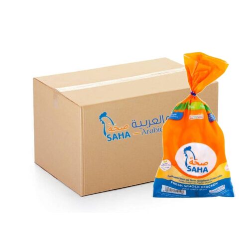 Saha Fresh Whole Chicken Bag 10x1200g – fresh whole chickens packed for bulk purchase and quality cooking.